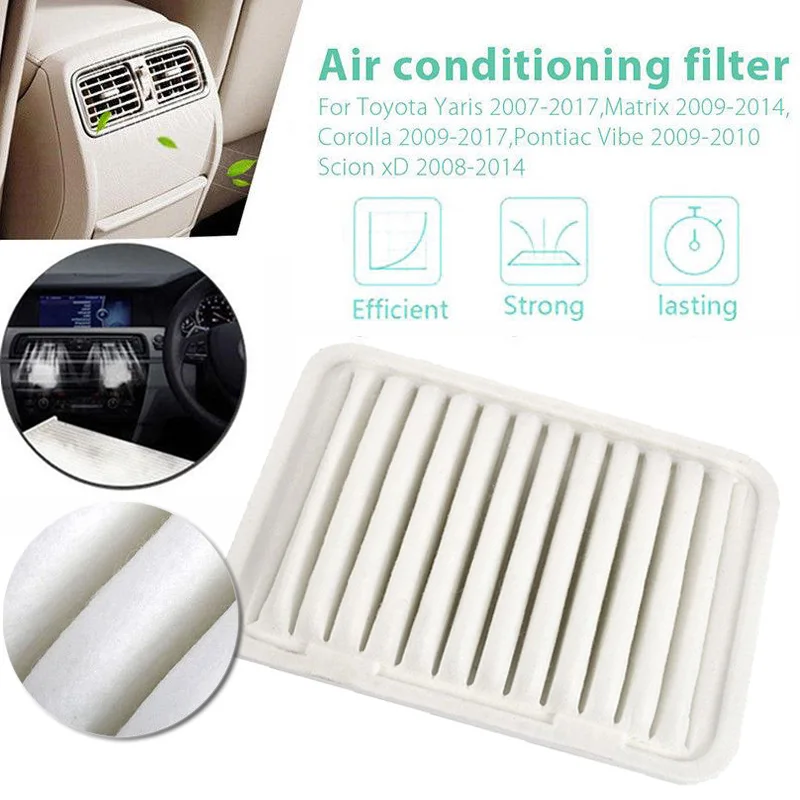 

Car Pollen Cabin Air Filter Non-woven For Toyota Corolla/Matrix/Yaris/Scion 17801-21050 17801-0D060 17801-0T030 Air Filter