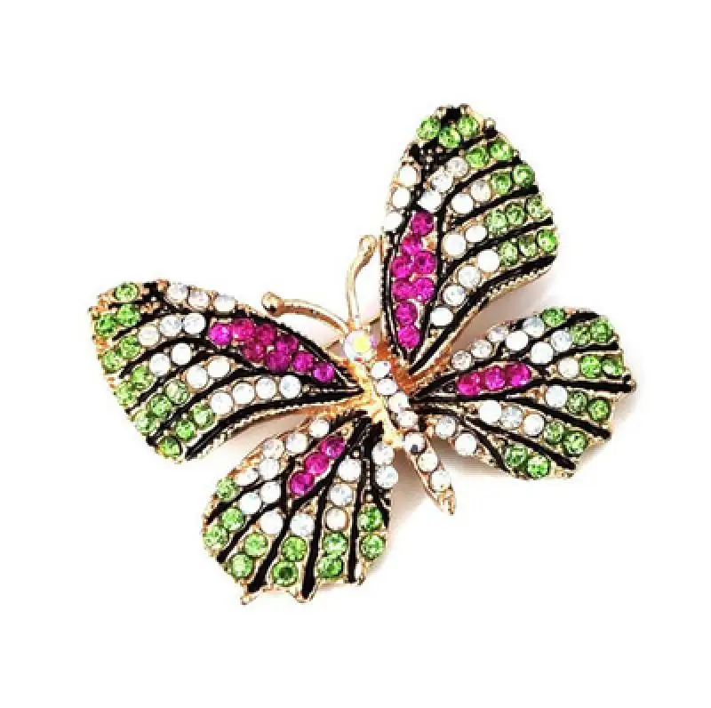 2019 модная цветная брошь в виде бабочки свадебные хрустальные стразы насекомых