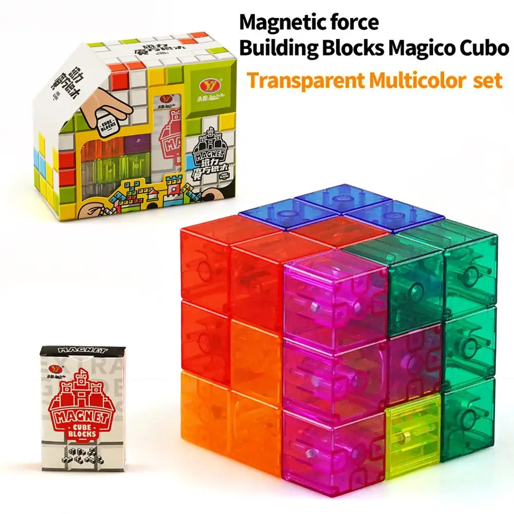 Горячая продажа DIY Yongjun yj магические магнитные блоки головоломка 3x3x3 тест куб