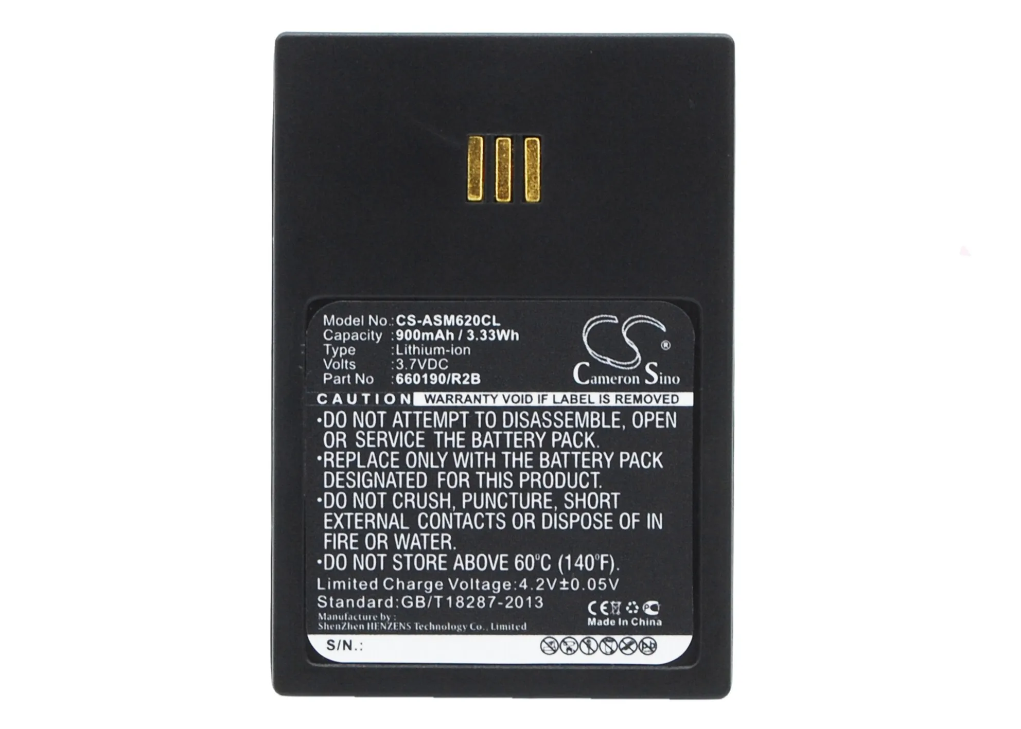 

Cameron Sino 900mAh Battery for Aastra DH4-BAAA/2B, DT690, DT692, for Ascom 9D62, D62, i62 Messenger, i62 Protector, i62 Talker