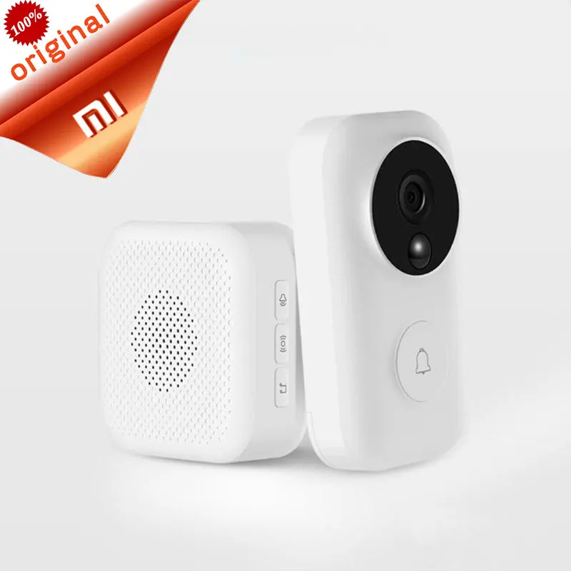 Xiaomi Zero AI распознавание лица дверной звонок 720P IR двухстороннее аудио видео Обнаружение движения SMS Push домофон Облачное хранилище
