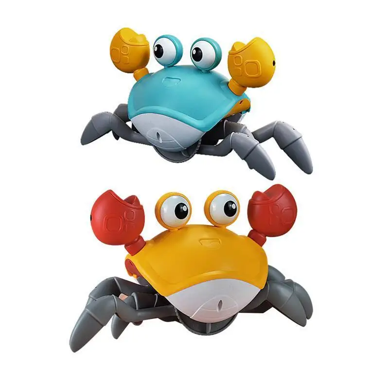 

Novel electric induction crab automatic obstacle avoidance light music charging crab running children's toy electric animal toy