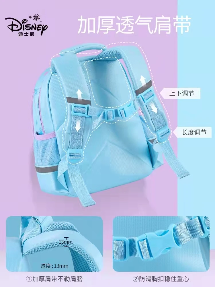 Disney Frozen Kindergarten Backpack For Girls Elsa Anna Olaf Primary School Student Shoulder Orthopedic Bag Kids Christmas Gifts