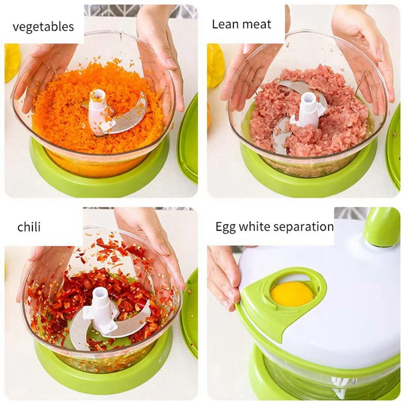Householdl Meat Grinder 4 In 1 Multi-Function Kitchen Food Processor Vegetable Chopper Egg Blender Utensils | Бытовая техника