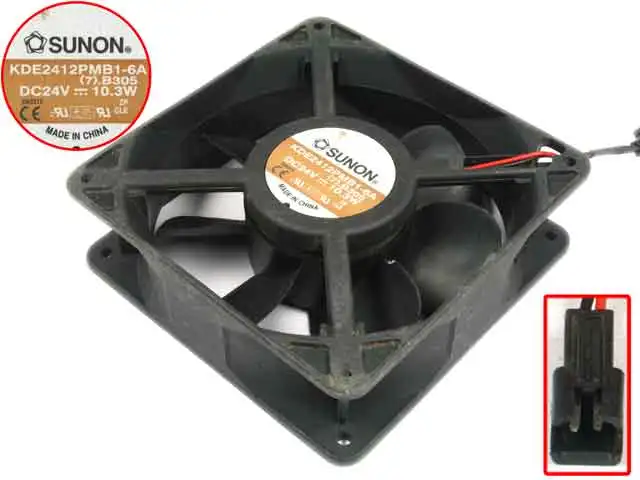 SUNON KDE2412PMB1 6A (7).B305.GN DC 24V 10 3 W 120x120x38 мм вентилятор охлаждения сервера|square fan|server fandc 24v
