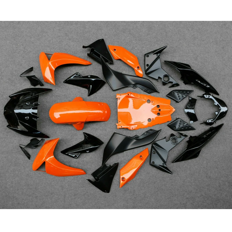 

New Arrival Motorcycle parts Fairing kits for Kawasaki Z1000 2007 2008 2009 orange black fairing set z1000 07 08 09 XJ33