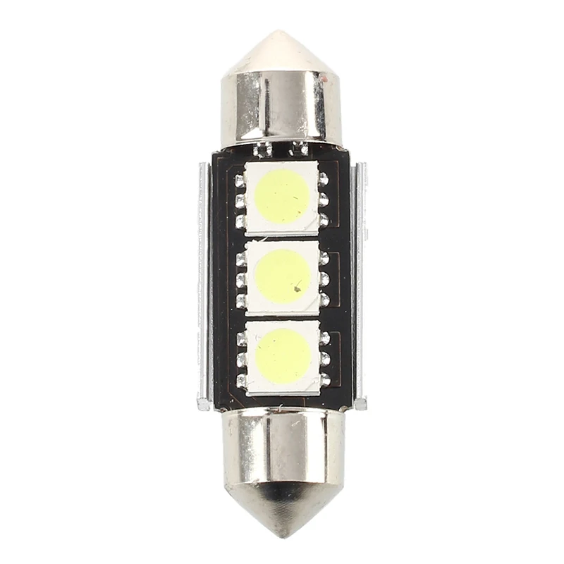 2X 36MM Bulb Lamp 3 LED White Car Dome CANBUS | Лампы и освещение