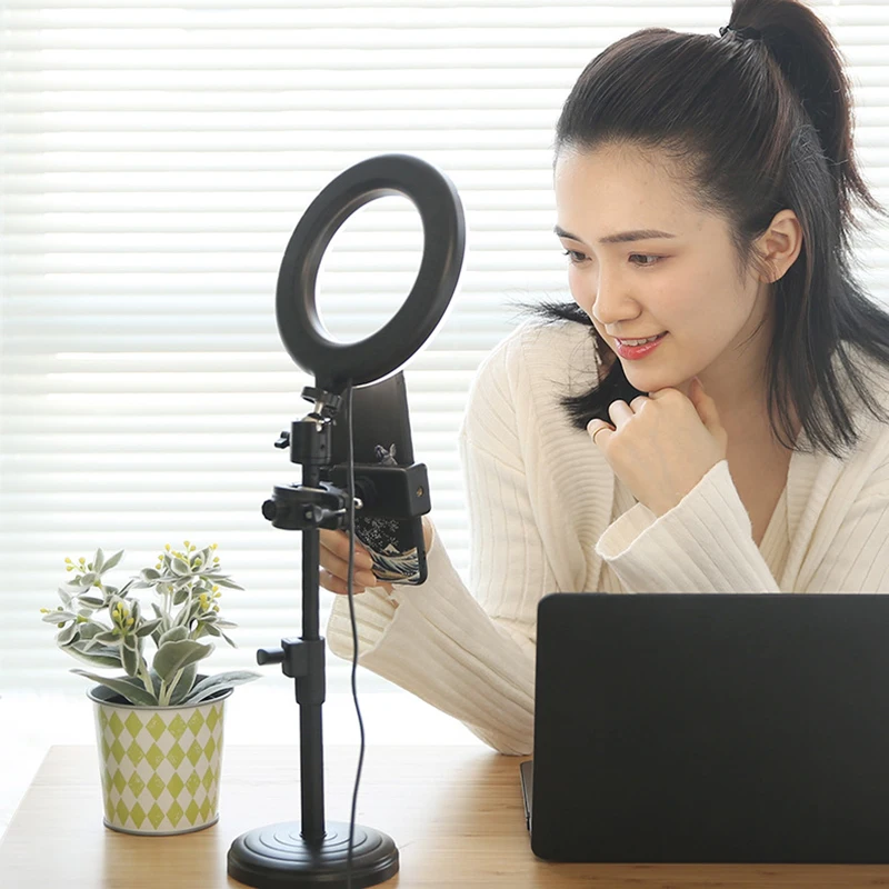 hot sale ring light with tripodround stand cell phone remote camera holder for live stream photography makeup youtube free global shipping