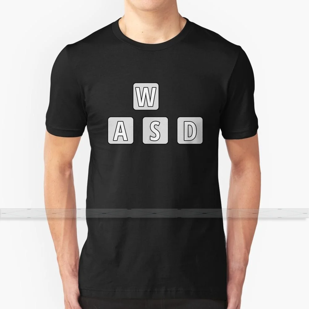 

WASD For Men Women T Shirt Tops Summer Cotton T - Shirts Big Size 5xl 6xl