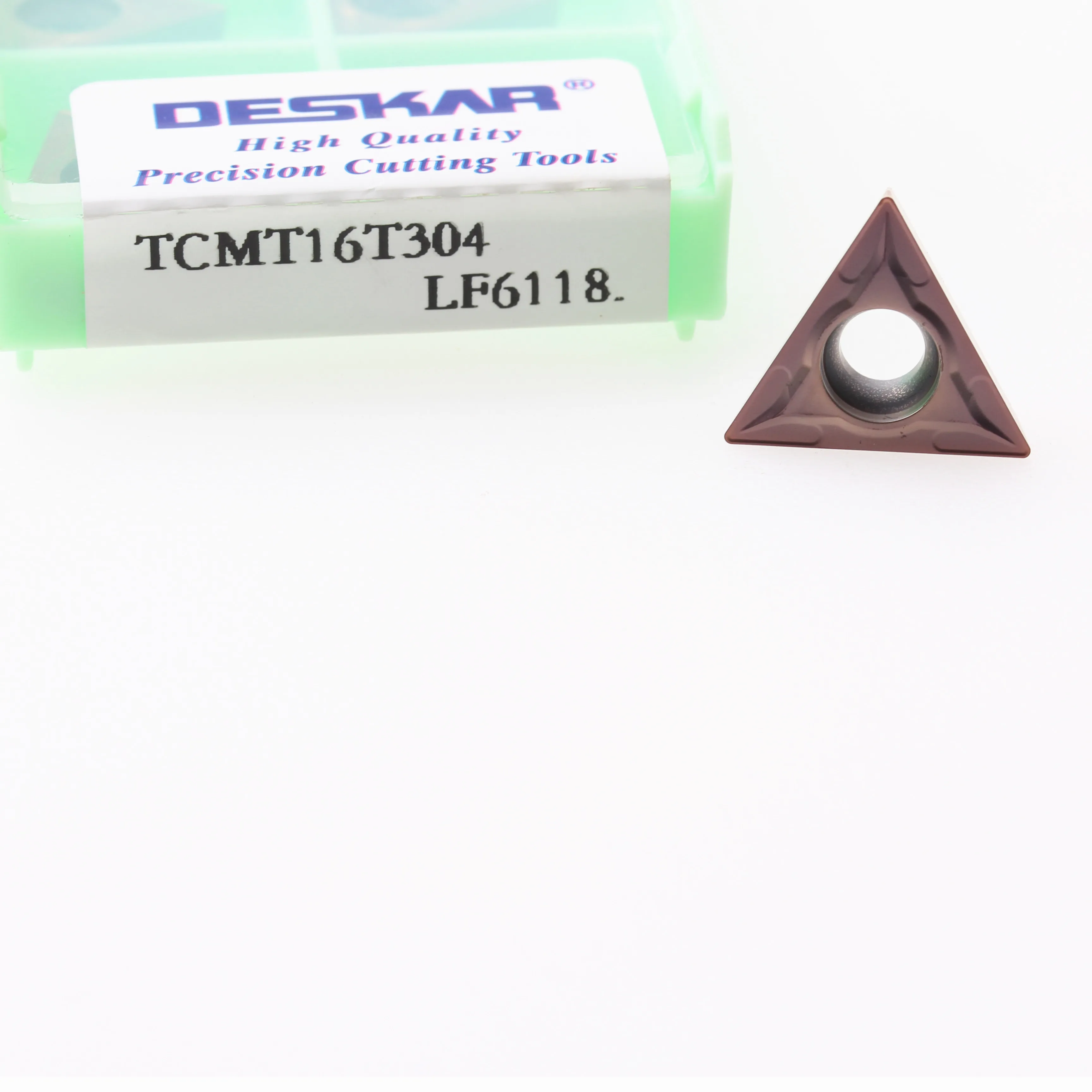 10 шт. DESKAR TCMT16T304 TCMT16T308 LF6118 токарный Карбид вставки токарные инструменты лезвия из