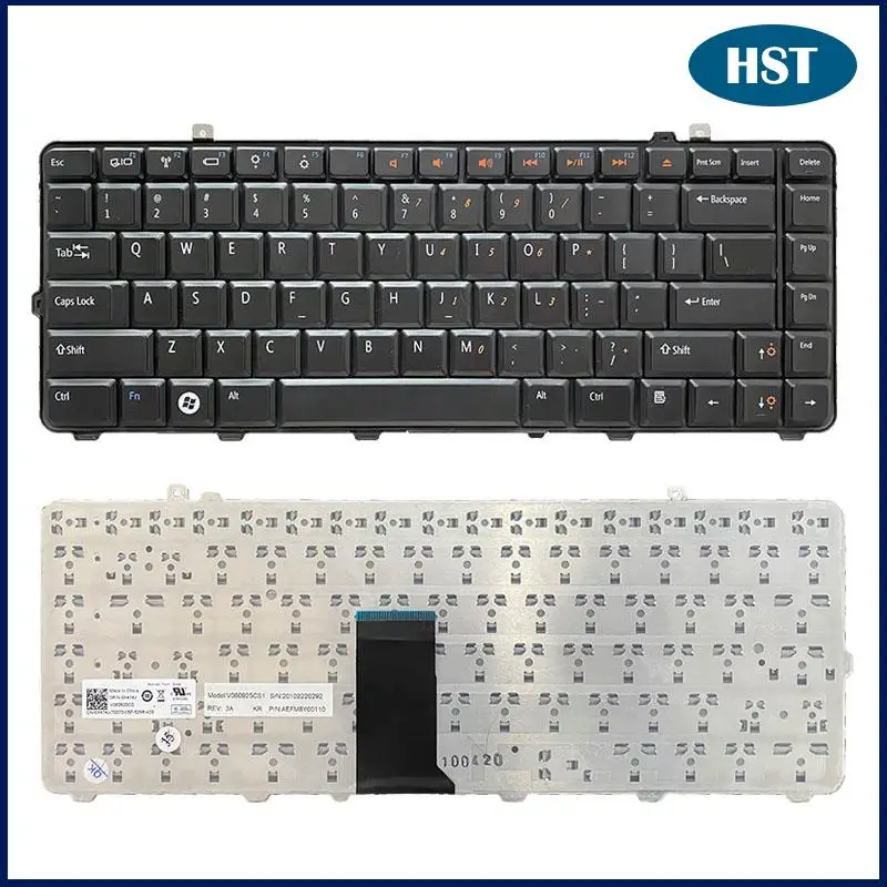 

Черная клавиатура для ноутбука США для Dell 1535 PP33L 1531 1536 1537 1435 1555 PP39L PP24L замена клавиатуры США протестирована