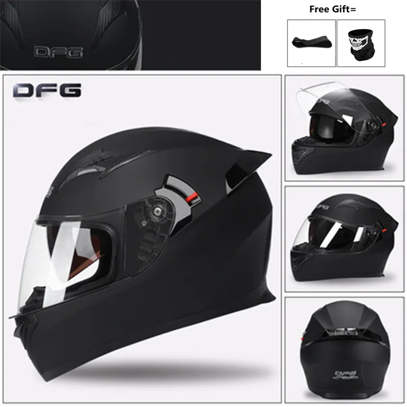 Шлем с двойными линзами на все лицо шейный платок шлем для мотокросса