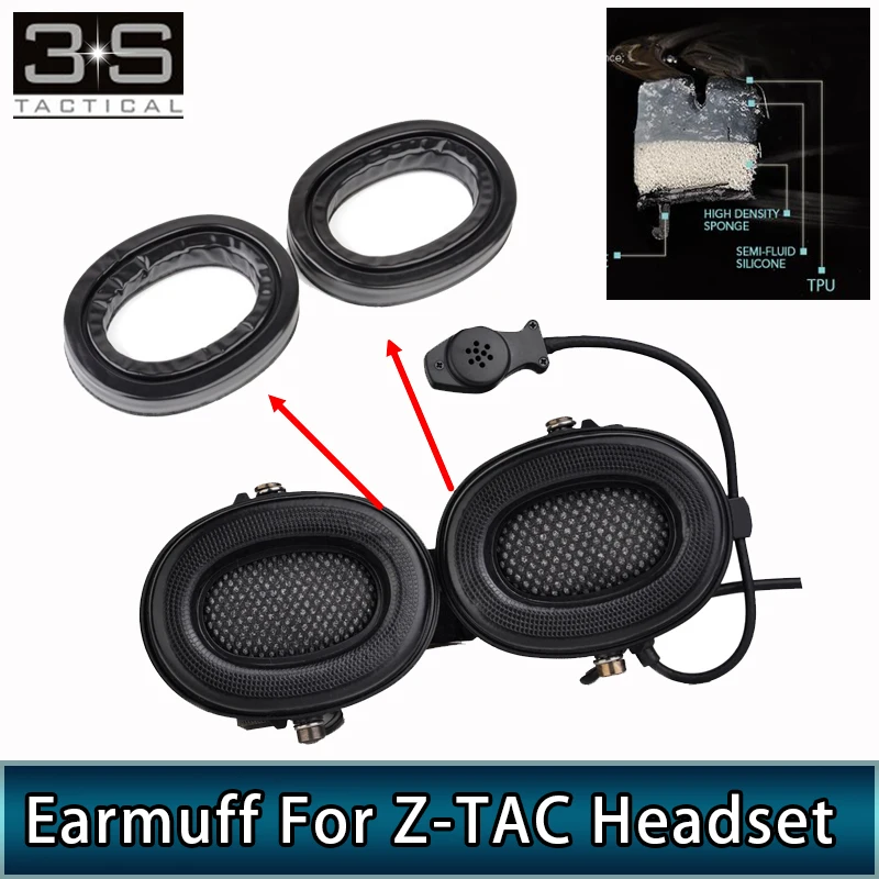 

Tactical Earmuffs Silicone Or Sponge For Tactical Sordin Headphones Comtac Headset Accessories Shooting Headphone