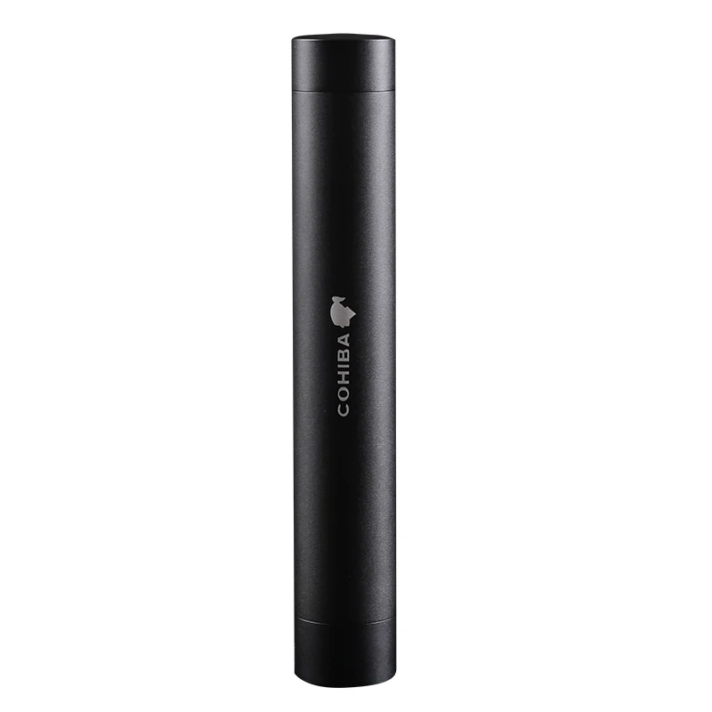 Новинка 1 шт. COHIBA трубка черный классический гаджет Портативный алюминиевый