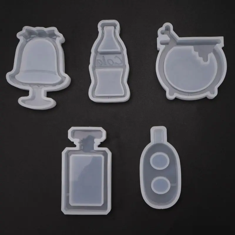 

Crystal Epoxy Resin Quicksand Mold Milk Tea Coke Perfume Bottle Silicone Mould