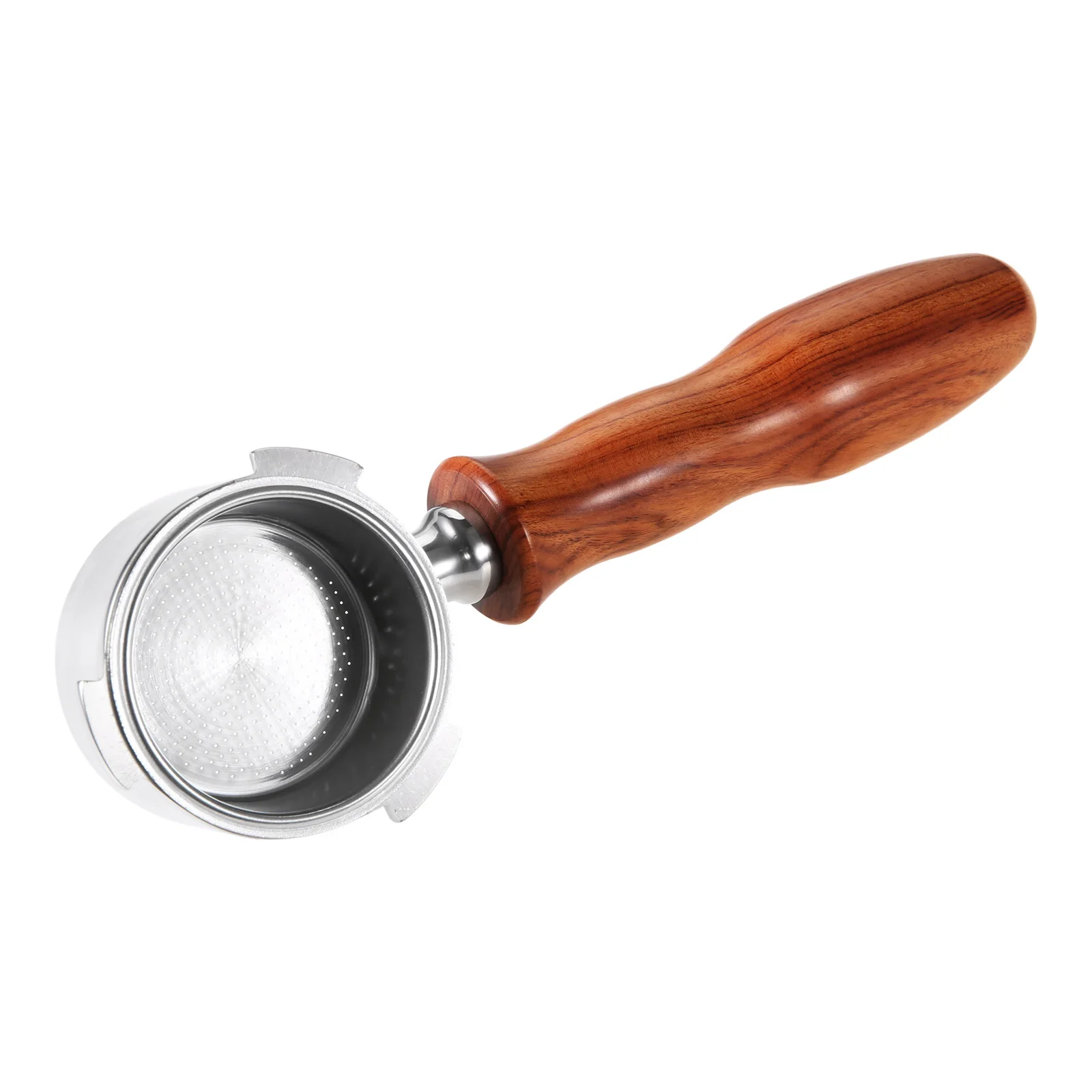 

51mm Bottomless Portafilter Wooden+Stainless Steel For Delonghi Espresso Machines EC680/EC685 Eco-friendly Coffee Accessories