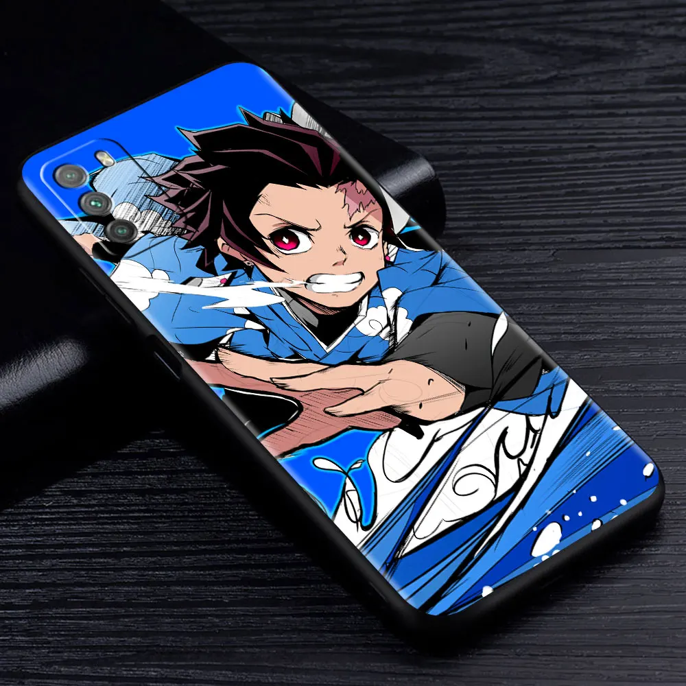 case for xiaomi mi poco x3 nfc m3 pro f3 gt 11 10 9t 10t lite 5g pocophone f1 black soft phone fundas anime demon slayer free global shipping