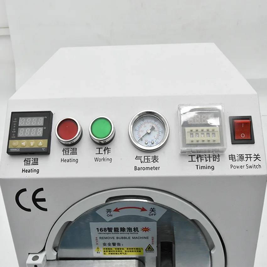 

NEW Black Mini High Pressure Autoclave OCA Adhesive Sticker LCD Bubble Remove Machine for Glass Refurbishment