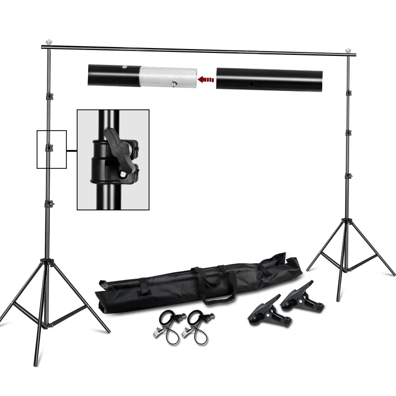 Фоновая подставка для фотосъемки 2*2 м комплект с системой поддержки фотостудии