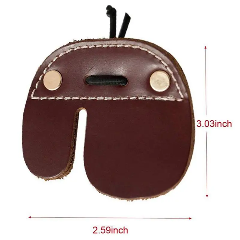 Накладка на палец из воловьей кожи для рекурсивного лука защита пальцев охоты