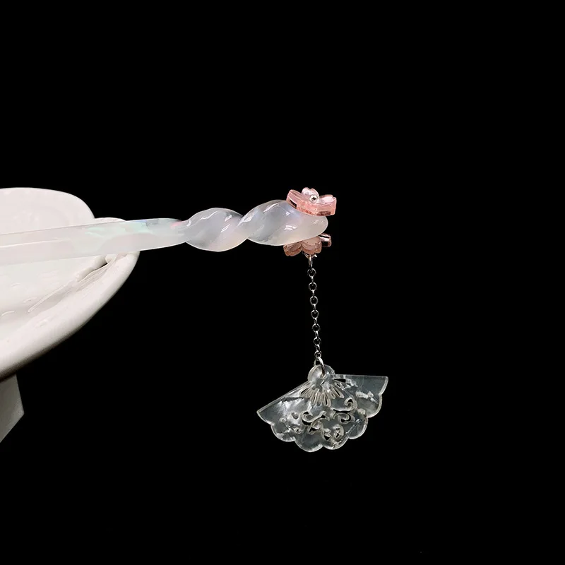 Китайская Этническая древняя шпилька для волос головной убор Hanfu с кисточкой