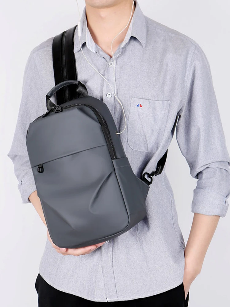 

2020 Winter New Unisex Lightweight Waterproof Chest Bag Business Leisure Fashion Oxford Cloth Messenger Bag