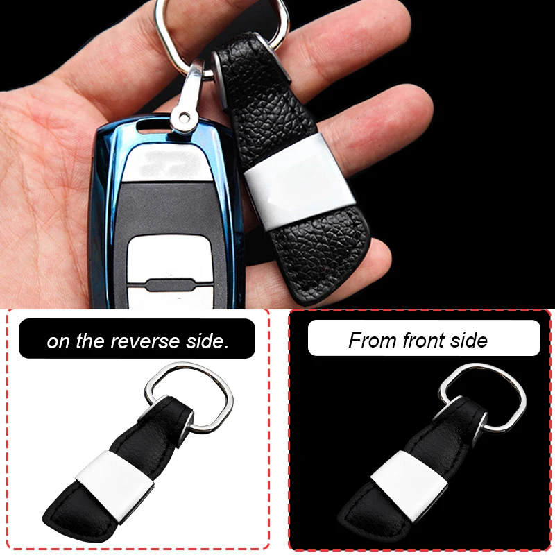 1 шт. 3D металлическая кожаная Автомобильная эмблема брелок для ключей кольца Audi A3