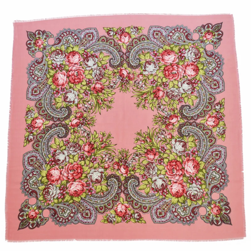 Роскошные квадратные одеяла большого размера с принтом 100*100 см Женский хлопковый