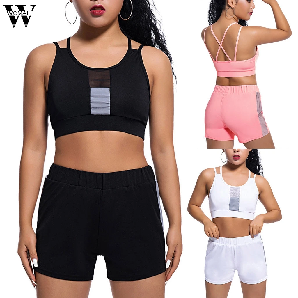 Womail женский сексуальный клубный костюм набор из жилета и шорт эластичный