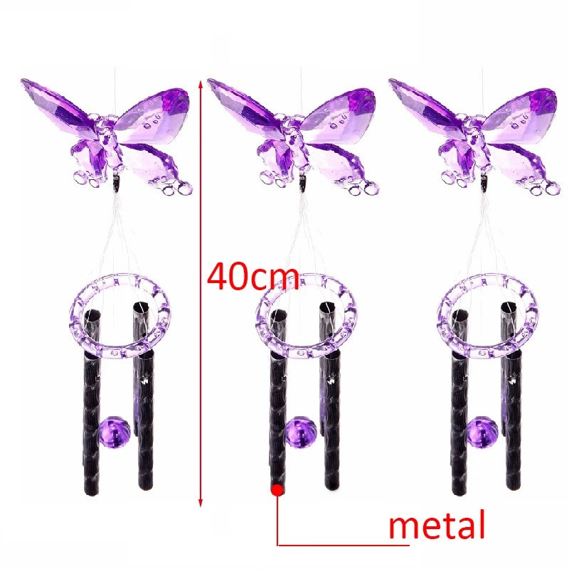 1 шт. Хрустальный колокольчик с бабочкой и колокольчиком висячий Ловец снов