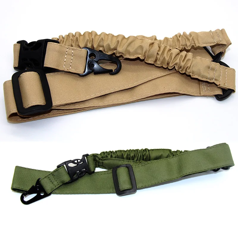 

Tactical Single One Point Airsoft Gun Sling Military Air Rifle Sling Strap Paintball Gun Strap Bungee Cord Hunting Accessories