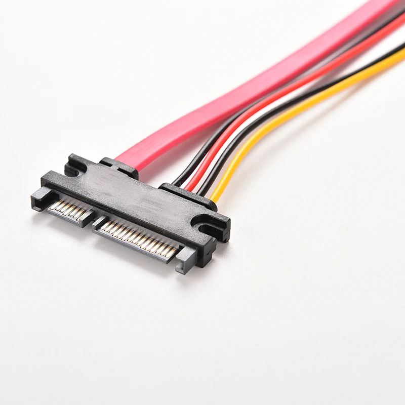 Струйное 1 шт. 30 см 22Pin SATA кабель для мужчин и женщин 7 + 15 Pin Serial ATA данных Мощность