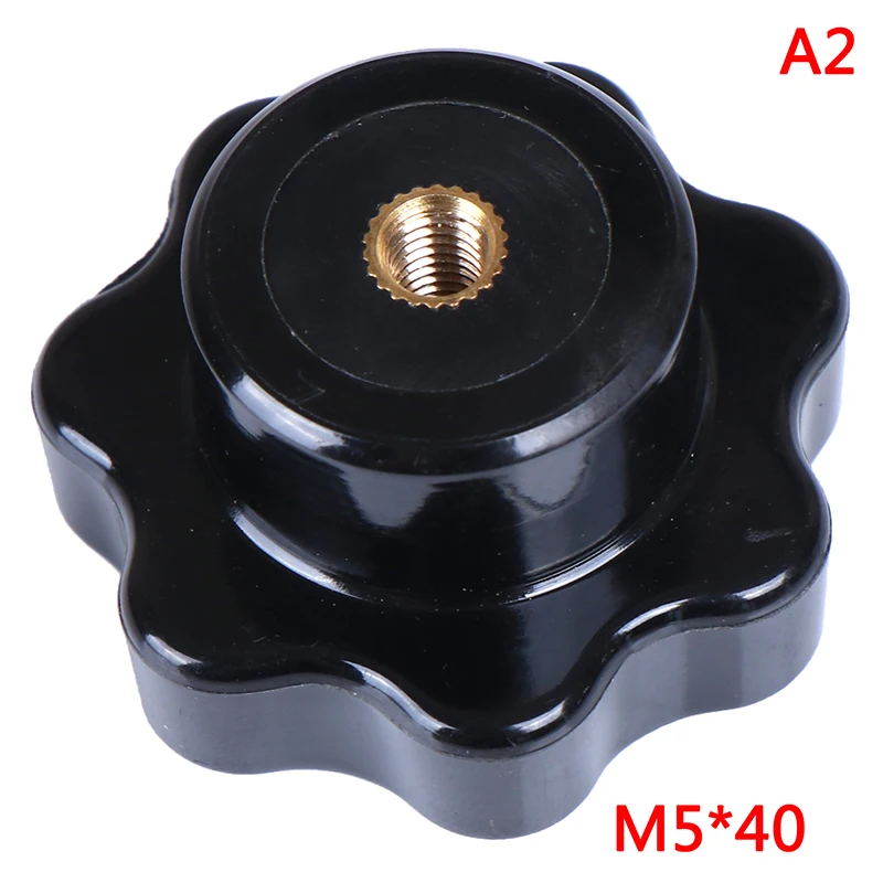 1 шт. M5/M6/M8/M10/M12 внутреннюю резьбу головка звездообразная Навинчивающаяся ручка зажима Медь ручка сердечника - Цвет: 2