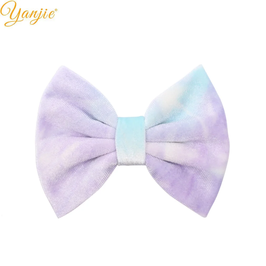 Бархатные банты для волос 12 шт./лот 5 дюймов девочек женские заколки Новое