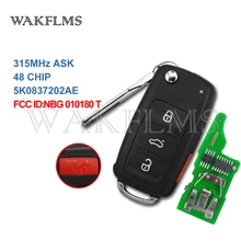 5K0837202AE дистанционный Автомобильный ключ 315 МГц для VW Jetta Passat Beetle