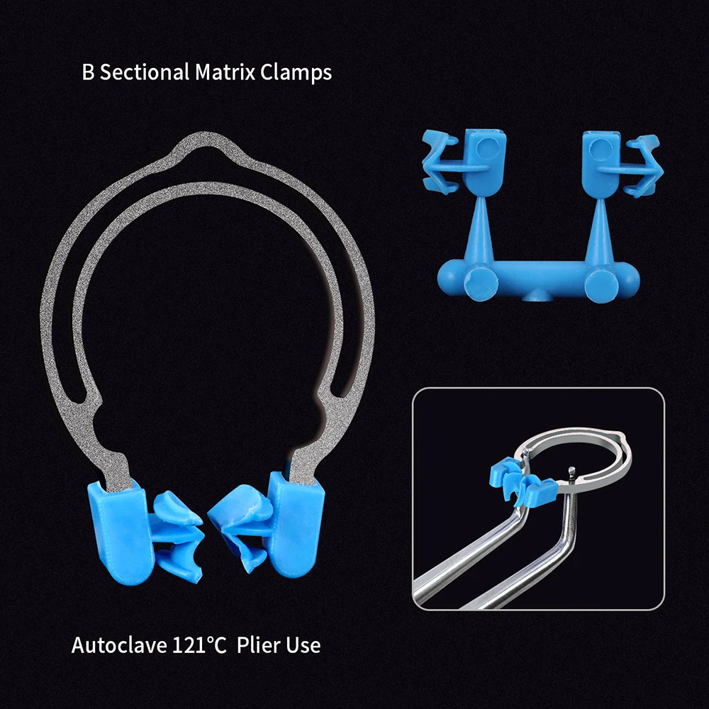 Стоматологическая секционные Контурные металлический пружинный зажим для