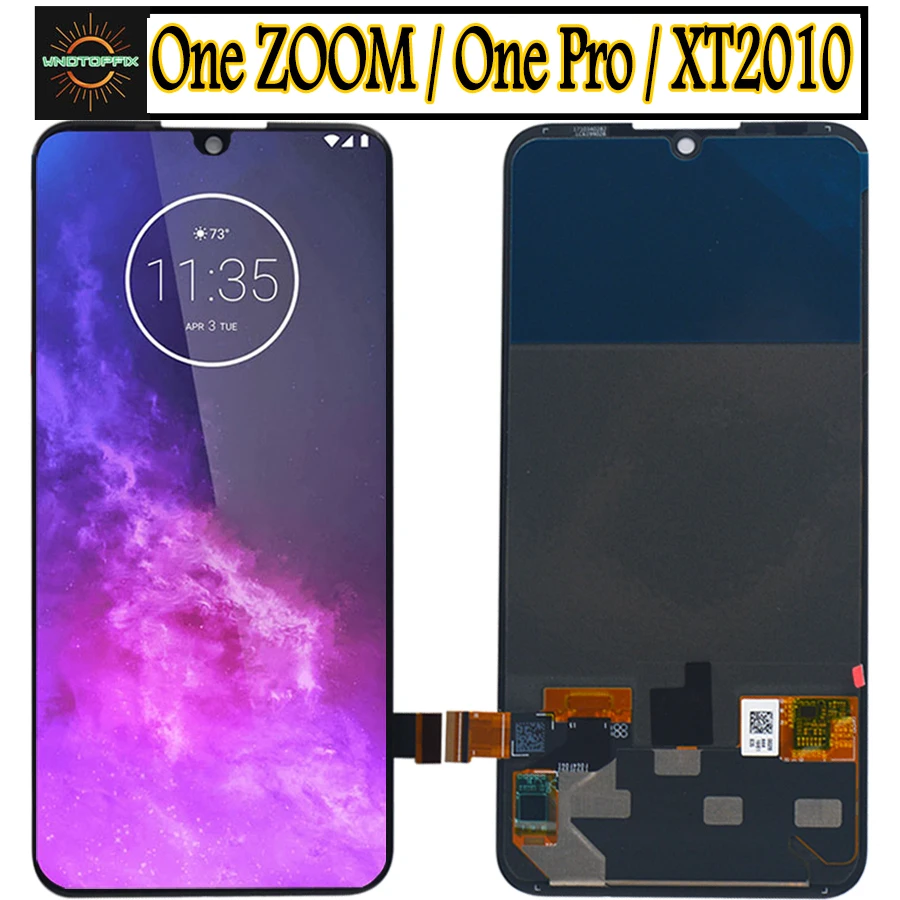 ЖК дисплей для Motorola Moto One Zoom дигитайзер с сенсорным экраном 6 39 дюйма в сборе Pro XT2010