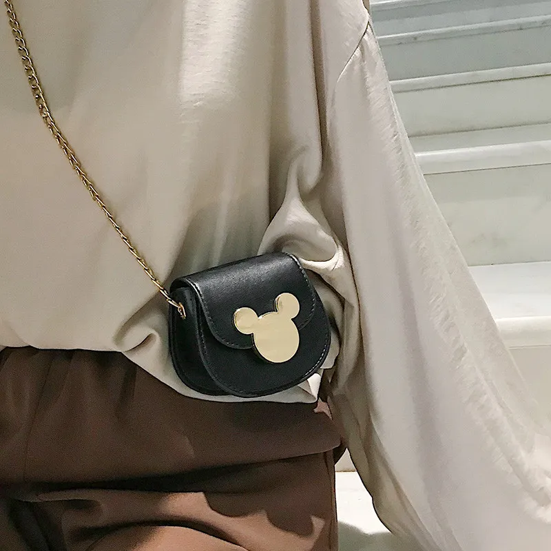 Новая модная миниатюрная сумка-мессенджер на плечо Disney сумка с цепочкой Микки