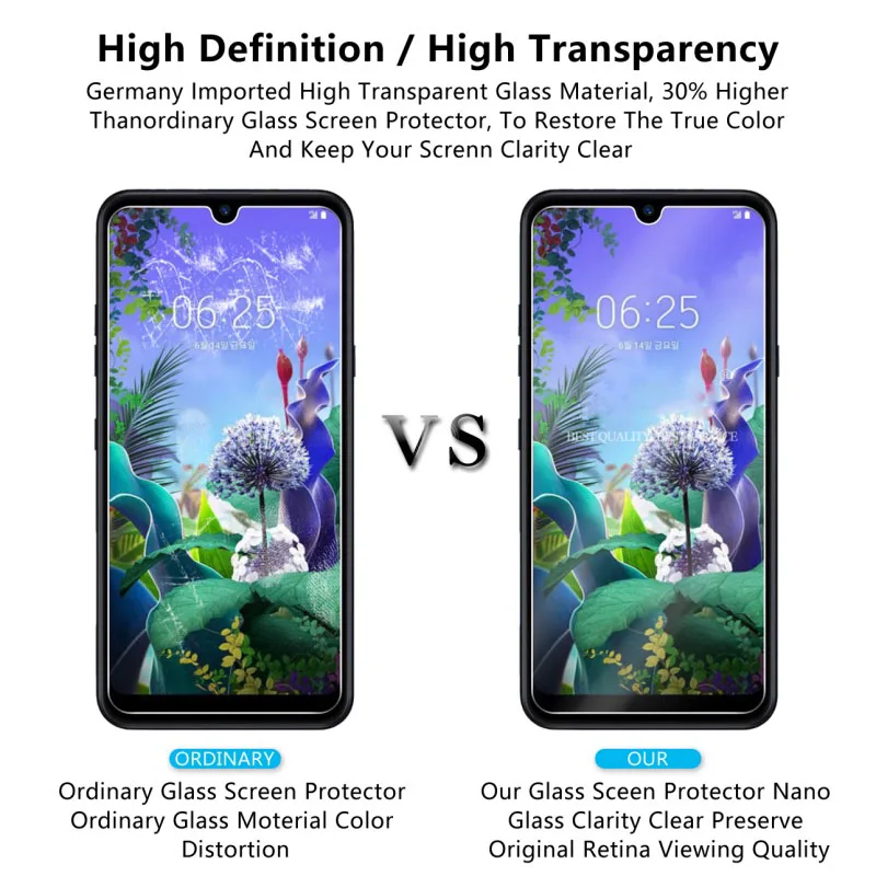 Закаленное стекло для LG Q60 Защита экрана 6 26 дюймов Защитная пленка q 60 lg q60