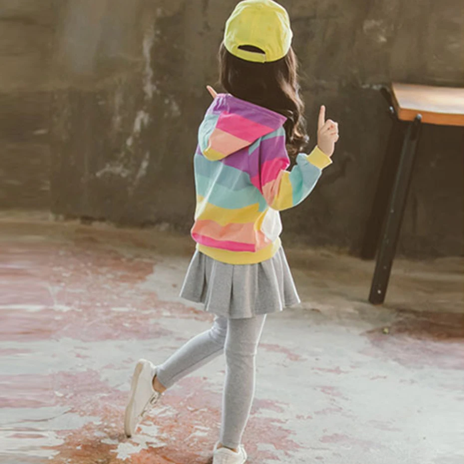 Детская одежда плиссированная юбка для девочек брюки и толстовки спортивные