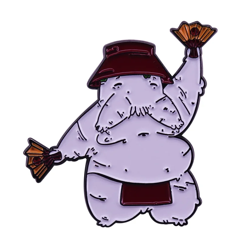 Жёсткая эмалированная булавка в форме спиртового редиса студийная бижутерия