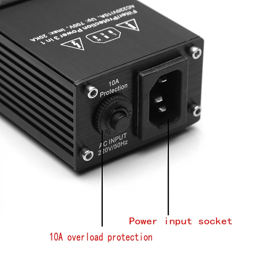 Высококачественный Улучшенный светодиодный аудио фильтр для очистителя питания
