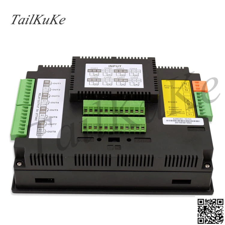 Регистратор температуры 7 дюймов цветной экран безбумажный многоканальный