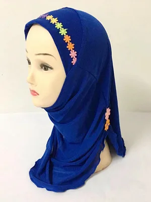 Мусульманская хлопковая кепка hijabs для девочек размер От 0 до 10 лет 2019 |