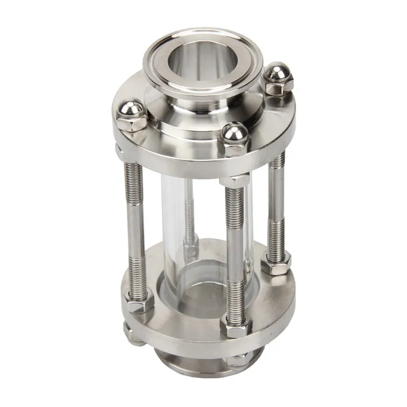 63 мм Tri Clamp Clover Flow Sight стеклянный диоптрий для домашнего пивоварения SS304