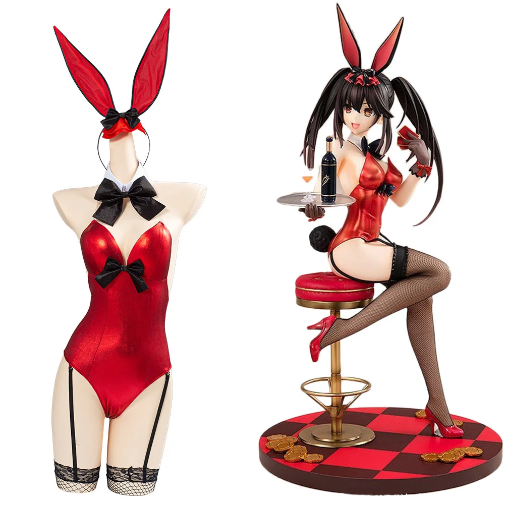 

Костюм для косплея токисаки Куруми свидание и пуля костюм Банни для девушки сексуальная форма полный комплект для Хэллоуина карнавальный н...