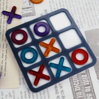 big size tic tac toe ox chess game mirror silicone casting molds for diy resin chessboard jewelry tools uv epoxy craft handmade