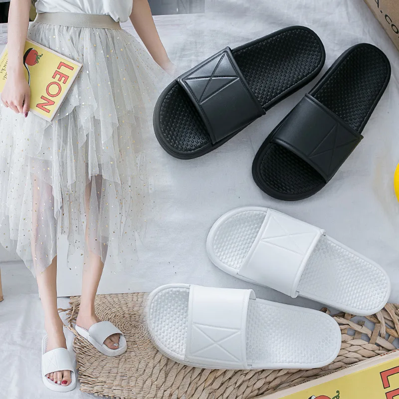 Тапочки для пар мужские и женские нескользящие тапочки на мягкой толстой подошве