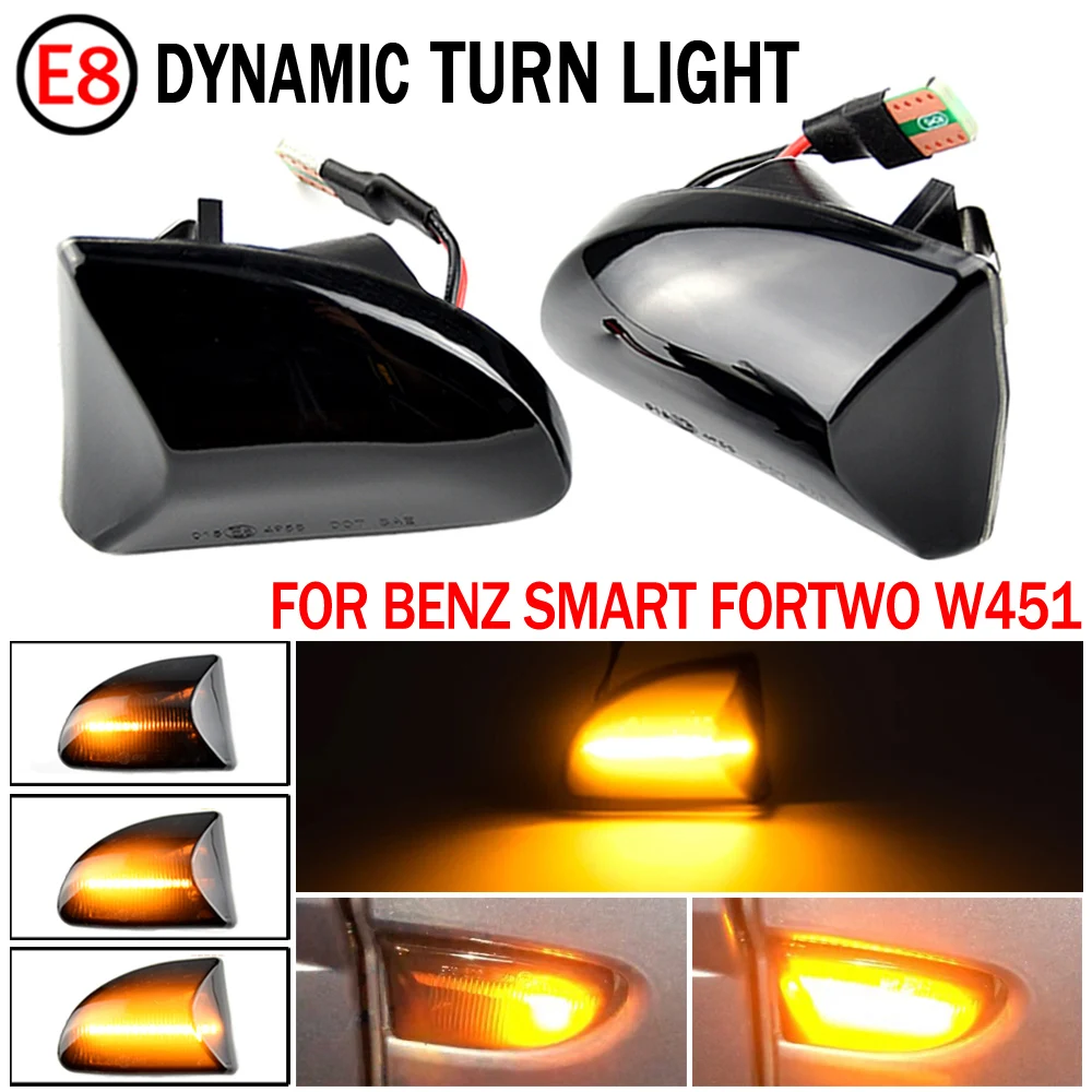 

Светодиодный Динамический указатель поворота для Mercedes-BENZ Smart Fortwo W451 Coupe Cabrio