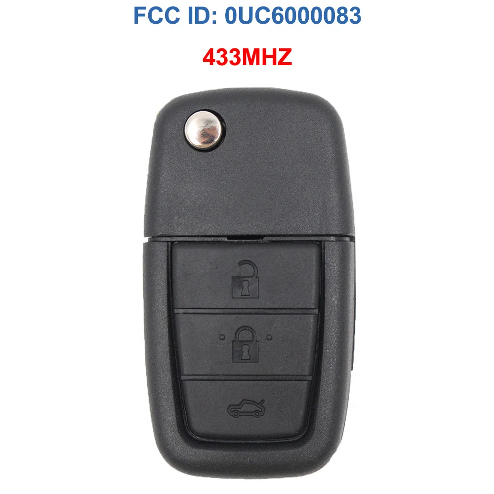Keyecu Replacement Flip Remote Key Fob 4 Button 315 / 433MHz ID46 for Pontiac G8 2008 2009 FCC ID: OUC6000083 | Автомобили и